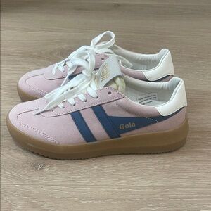 Gola Women's Pink and Navy Sneakers